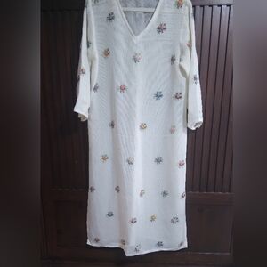 Floral Embroidered Kaftan/ /Kurta